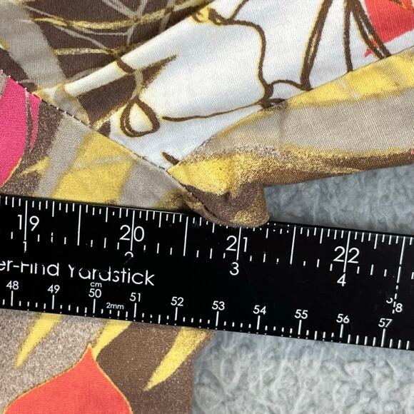 Chicos Jacket Large Artsy Floral Grandmacore Colorful Stretchy Lightweight Fall - Picture 7 of 10